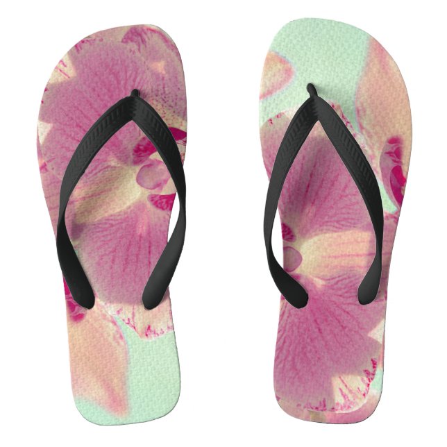 Pink Orchid Thongs (Footbed)