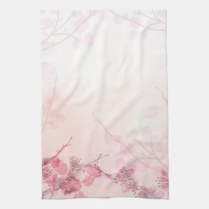 Pink Orchid Wedding Tea Towel