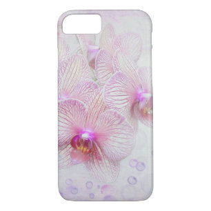 pink orchids and bubbles iPhone 8/7 case