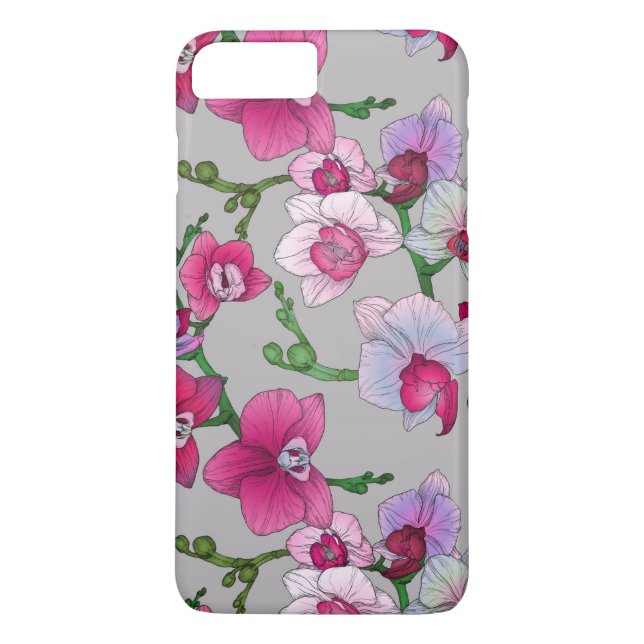 Pink Orchids In Bloom Case-Mate iPhone Case (Back)