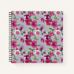 Pink Orchids In Bloom Notebook