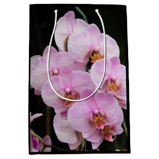 Pink Orchids Medium Gift Bag