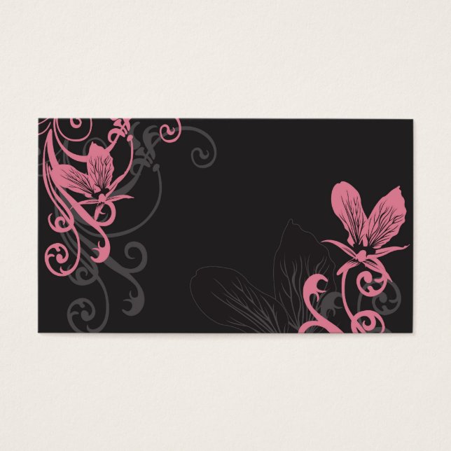 Pink orchids Profile Card (Front)