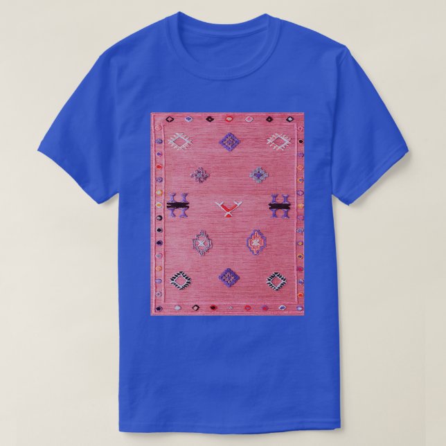 Pink Oriental Traditional Moroccan Style T-Shirt (Design Front)