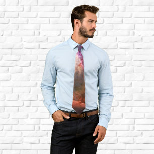 Pink Orion Nebula Cosmic Photo Tie
