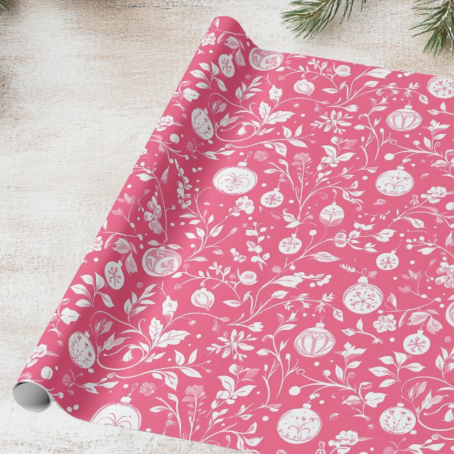 Pink Ornament Design Wrapping Paper (Creator Uploaded)