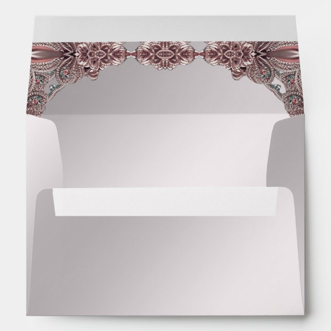 Pink Ornamental Envelope (Back (Bottom))