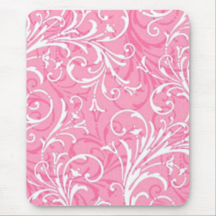 Pink Ornamental Mouse Pad