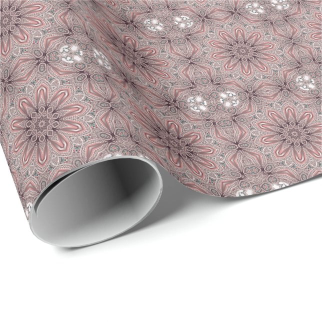Pink Ornamental Wrapping Paper (Roll Corner)