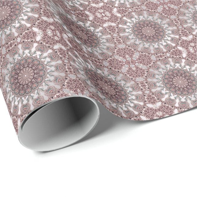 Pink Ornamental Wrapping Paper (Roll Corner)