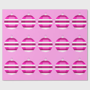 Pink Ornaments Wrapping Paper