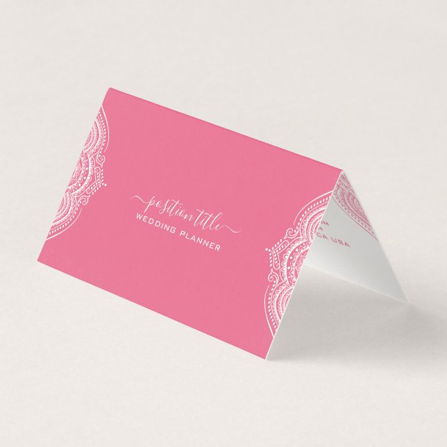 Pink ornate frame on white background 2 (Front)