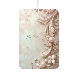 Pink Ornate Pearl and Floral Air Freshener