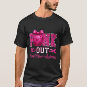 Pink Out Breast Cancer Awareness Coquette Bow And T-Shirt