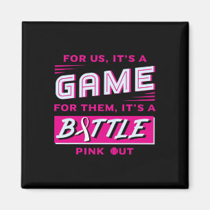 Pink Out Breast Cancer Softbyll Byll Pink Ribbon M Magnet