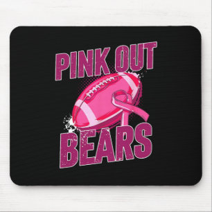 Pink Out Football Tackle Breast Cancer Mouse Pad