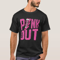 Pink Out S Breast Cancer Football Player Sports Fa