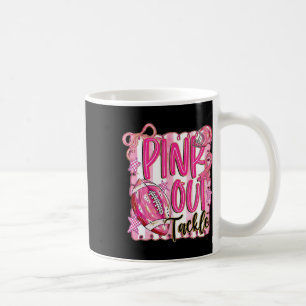 Pink Out Tackle Breast Cancer Awareness Ribbon Foo Coffee Mug