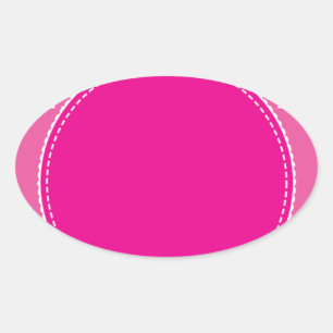Pink Oval Sticker