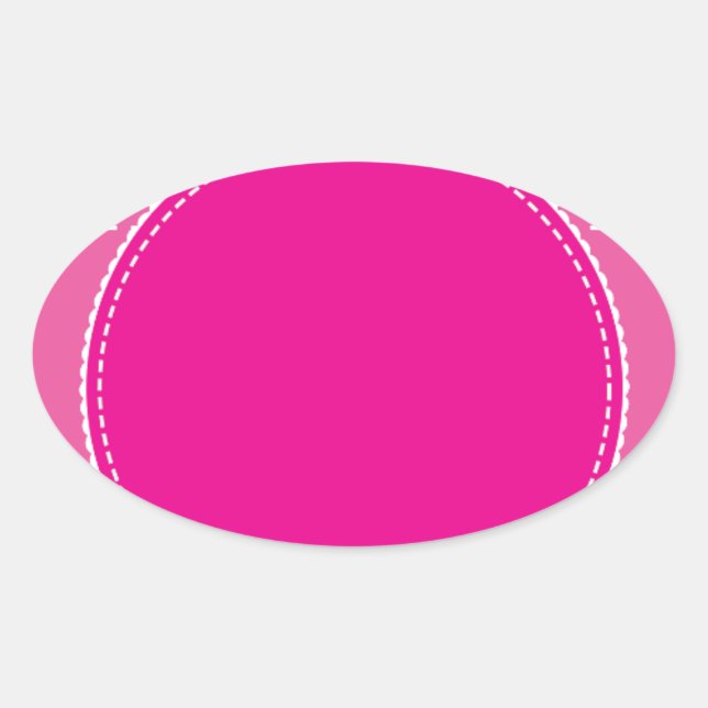 Pink Oval Sticker (Front)