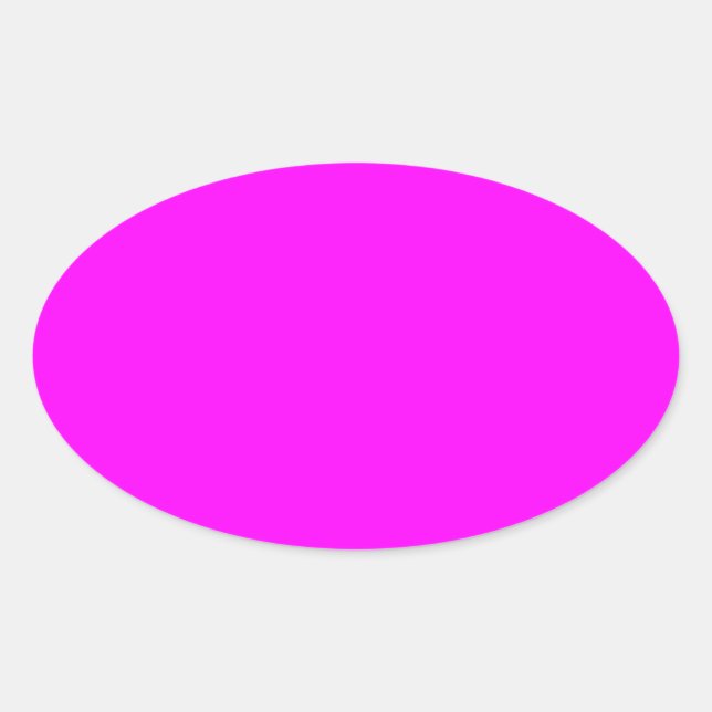 Pink Oval Sticker (Front)