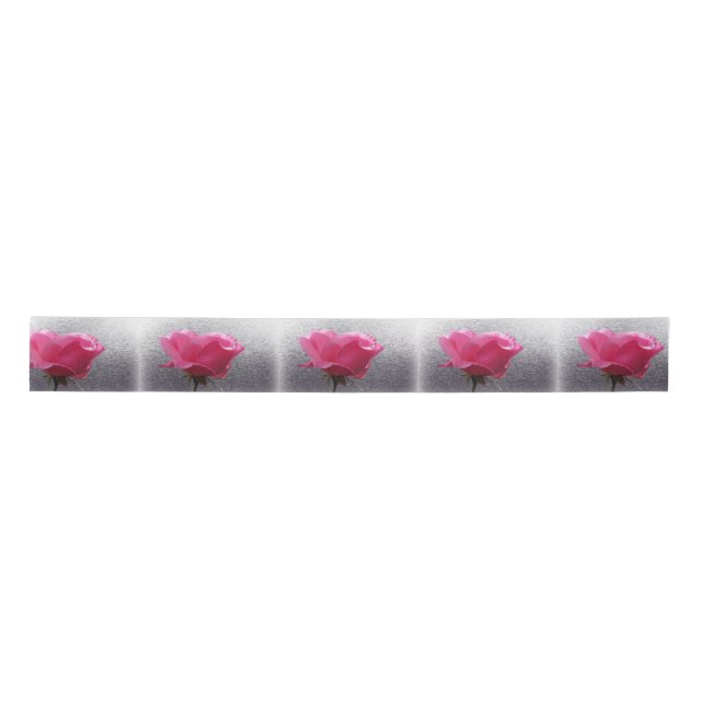 pink over grey satin ribbon (Front)
