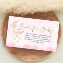 Pink Over the Moon Baby Shower Books for Baby