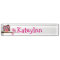 Pink Owl Custom Monogram Name Plate