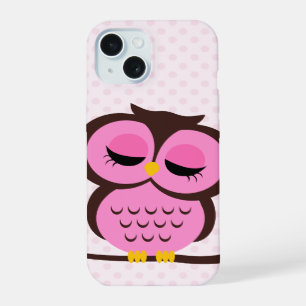 Pink Owl iPhone 15 Case