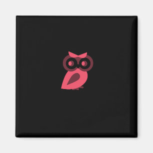 Pink Owl Magnet
