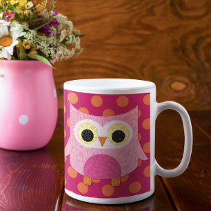 Pink Owl Mug