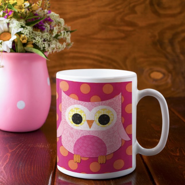 Pink Owl Mug (Creator Uploaded)