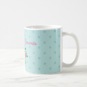 Pink Owl on a Branch Personalised Mug