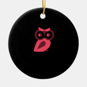 Pink Owl Ornament