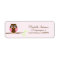 Pink Owl Return Address Labels