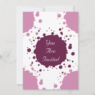 Pink Paint Invitation