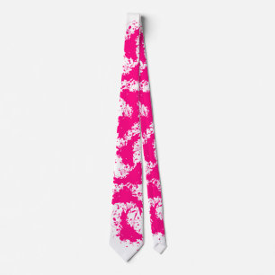 Pink paint Splatter Tie