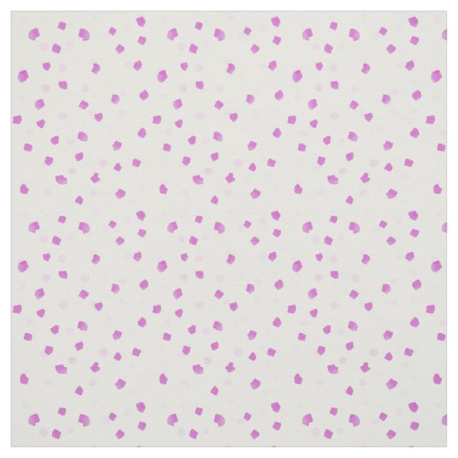 Pink Paint Spots Fabric (Swatch)
