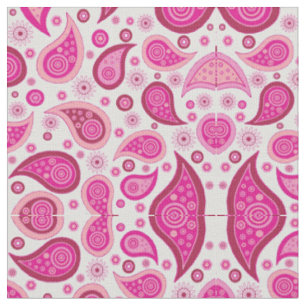 pink paisley fabric