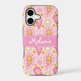 Pink Paisley iPhone Monogram Custom
