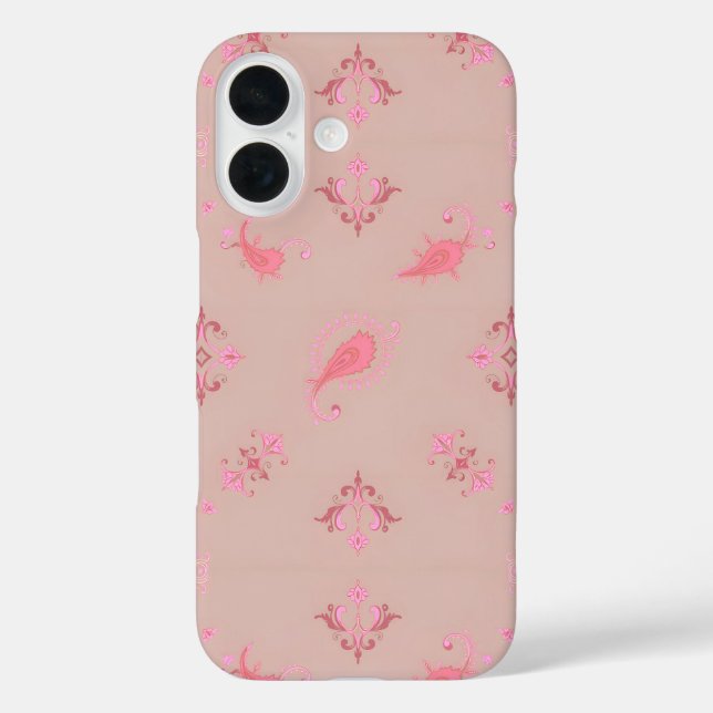 Pink Paisley Pattern Case-Mate iPhone Case (Back)