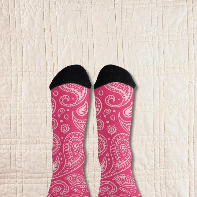 Pink Paisley Socks (Creator Uploaded)