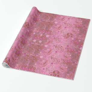 Pink Paisley Wrapping Paper