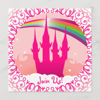 Pink Palace Square Invitation