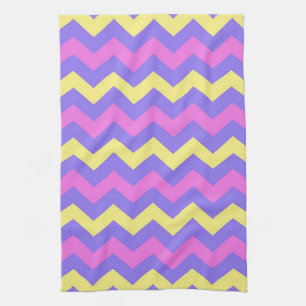 Pink Pale (yellow, purple, pink) Tea Towel