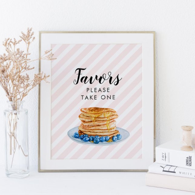 Pink Pancake Bridal Shower Brunch Favour Sign (Creator Uploaded)
