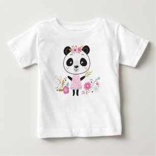 Pink Panda Adorable Girly T-shirt
