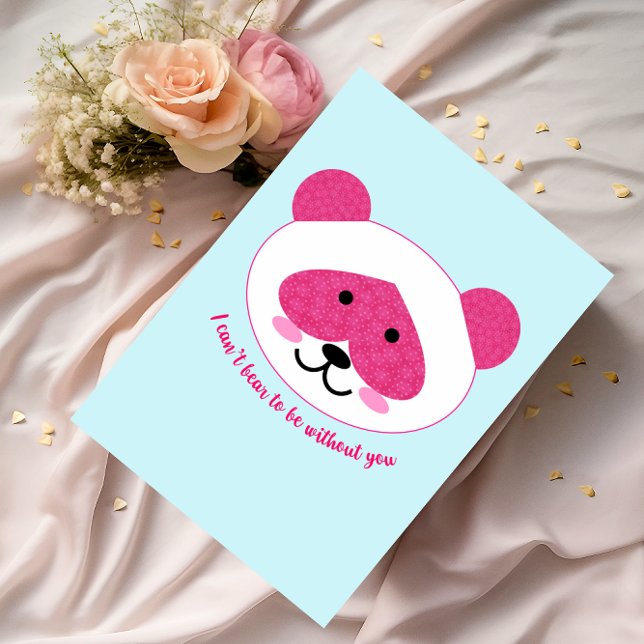 Pink Panda Missing You Card (Creator Uploaded)