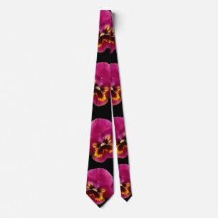 Pink Pansies Passion, Tie