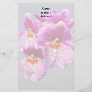 Pink Pansy Orchids Wedding Products Stationery
